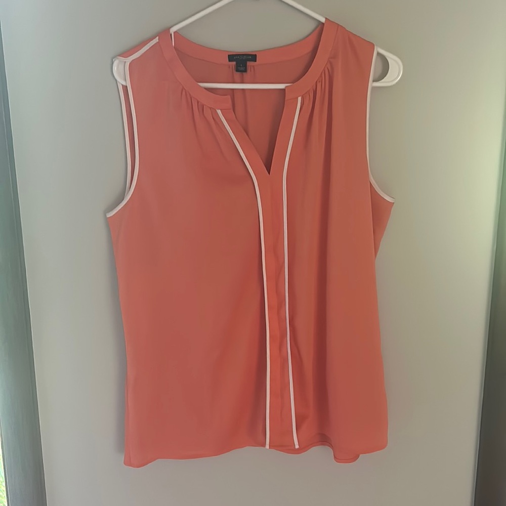 Ann Taylor women’s size large sheer sleeveless top